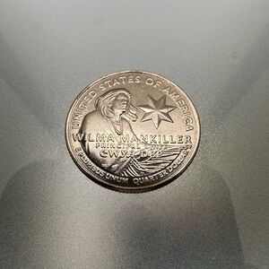 Wilma Mankiller 2022 D Quarter with “IN COD WE TRUST” error